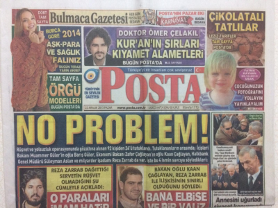 Posta Gazetesi 22 Aralık 2013 - Reza Zarrab Dağıttığı Servetin Rüşvet Olmadığını Açıkladı GZ27864 - 1