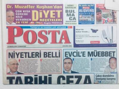 Posta Gazetesi 22 Mayıs 2004 - Tarihi Ceza, Çevreci Sosyetikler GZ42073 - 1