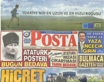 Posta Gazetesi 22 Nisan 2015 - Mursiye İlk Ceza 20 Yıl Hapis GZ104833 - 1