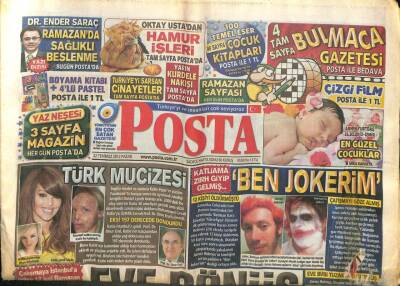 Posta Gazetesi 22 Temmuz 2012 - Oyuncu Ve Şarkıcı Cem Kılıç , Halk Ozanı Aşık Veyseli Canlandırdı GZ106454 - 1