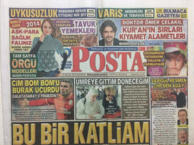 Posta Gazetesi 23 Aralık 2013 - Muhammer Güler,İstifaya Hazırım Başbakanı Bekliyorum GZ27865 - 1