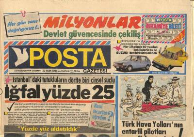 Posta Gazetesi 23 Mart 1985 - Türkiyede Klamidya Hastalığına Yakalanan Kadınlar Var GZ114304 - 1