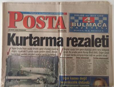 Posta Gazetesi 23 Mart 2000 - Kurtarma Rezaleti GZ26283 - 1
