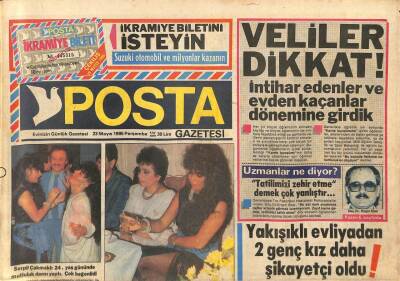 Posta Gazetesi 23 Mayıs 1985 - Serpil Çakmaklı 24. Yaş Gününde Mutluluk Dansı Yaptı GZ114068 - 1
