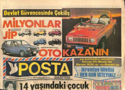 Posta Gazetesi 23 Ocak 1985 - Selami Şahin Mecburi Nişan Yaptı GZ85238 - 1