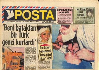 Posta Gazetesi 24 Ağustos 1984 - Harika Avcıyı Eski Sevgilisi Çek Hırsızlığı İle Suçladı GZ114557 - 1