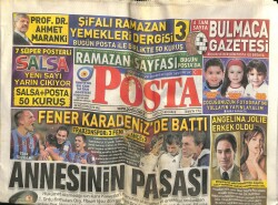 Posta Gazetesi 24 Ağustos 2010 - Angelina Jolie 4 Saatlik Bir Makyaj Sonunda Erkek Oldu GZ100015 - 1