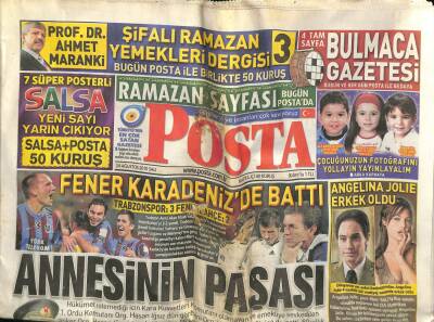 Posta Gazetesi 24 Ağustos 2010 - Angelina Jolie 4 Saatlik Bir Makyaj Sonunda Erkek Oldu GZ100015 - 1