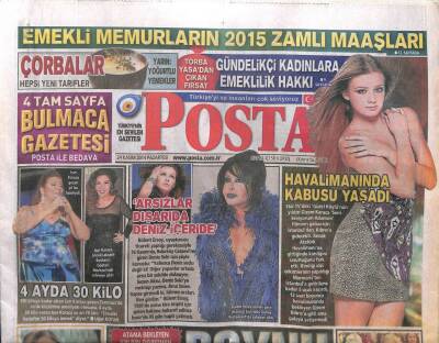 Posta Gazetesi 24 Kasım 2014 - Gizem Karaca Havalimanında Kabusu Yaşadı GZ107088 - 1