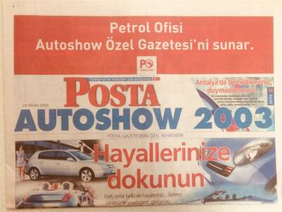 Posta Gazetesi 24 Nisan 2003 - Hayallerinize Dokunun GZ38808 - 1