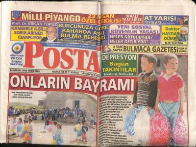 Posta Gazetesi 24 Nisan 2008 - Atanın Meclisine Bayram Gelemedi GZ82691 - 1