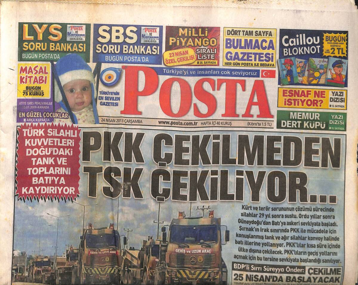 Posta Gazetesi 24 Nisan 2013 - 11 Yıl Sonra Boykotsuz İlk Resepsiyon! - Başbakan Erdoğan Ve Turgut Özel 23 Nisan'a Katılamadı! GZ138657 - 1