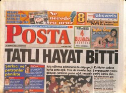 Posta Gazetesi 24 Şubat 2001 - Hülya Avşar Yine Rekortmen - Sabancı Ödül Dağıttı GZ3341 - Gökçekoleksiyon