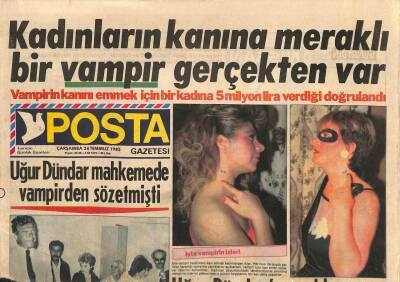 Posta Gazetesi 24 Temmuz 1985 - Uğur Dündar Mahkemede Vampirden Söz Etmişti GZ113925 - 1