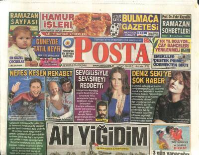 Posta Gazetesi 24 Temmuz 2014 - Fahriye Evcen Sevgilisiyle Sevişmeyi Reddetti GZ104851 - 1