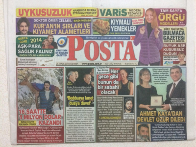 Posta Gazetesi 25 Aralık 2013 - Burak Özçivit 16 Saatte 1 Milyon Dolar Kazandı GZ27995 - 1