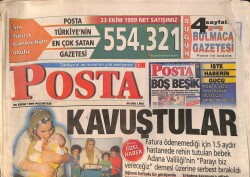 Posta Gazetesi 25 Ekim 1999 - Çukurova'da Hastane Ücretini Ödeyemeyen Ailenin 1.5 Aydır Çocuğu Hastanede Rehin Tutuluyor GZ158112 - Gökçekoleksiyon