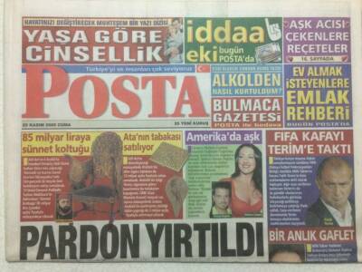 Posta Gazetesi 25 Kasım 2005 - Kenan Doğulu Ve Meltem Cumbul Amerikada Aşk Yaşıyor GZ47930 - 1