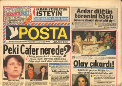 Posta Gazetesi 25 Mayıs 1985 - Sinir Krizi Geçiren Müjde Ar , Ağıza Alınmayacak Küfürler Etti - Caroline Annesinin Yerini Dolduruyor GZ157589 - Gökçekoleksiyon
