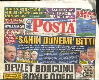 Posta Gazetesi 25 Ocak 2013 - Avukatlar Mahkemeye Başörtülü Girebilecek - Astsubaylar 9 Yıllık Kıdemini Geri İstiyor GZ106444 - 1