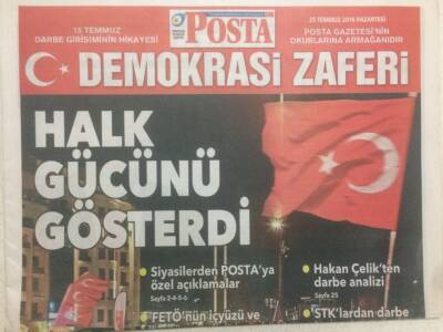 Posta Gazetesi 25 Temmuz 2016 - Halk Gücünü Gösterdi GZ51237 - 1