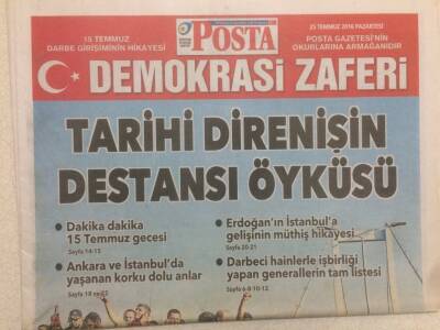 Posta Gazetesi 25 Temmuz 2016 - Tarihi Direnişin Destansı Öyküsü GZ51239 - 1