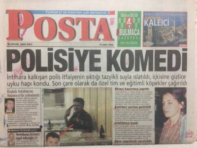 Posta Gazetesi 26 Eylül 2000 - Saddam Kendi Kanıyla Kuraan Yazdırdı GZ34094 - 1