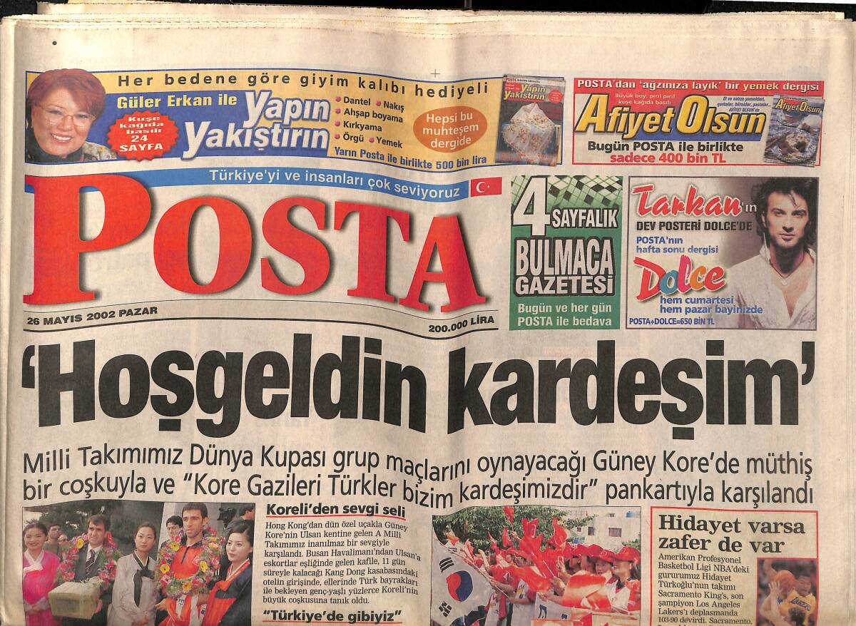 Posta Gazetesi 26 Mayıs 2002 - Nez İzdihamı - İbo'dan Kadınlarına Estetik Jesti GZ157391 - 1