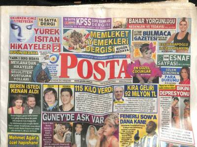 Posta Gazetesi 26 Nisan 2012 - Fenerli Sowa Dana Kanı - Mehmet Ağara Özel Hapishane GZ113373 - 1