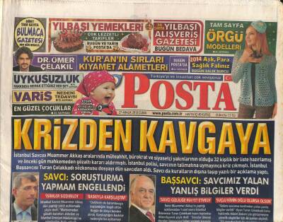 Posta Gazetesi 27 Aralık 2013 - Tarkan , Yargı Kararıyla Uyuşturucu Tedavisi Olacak GZ106294 - 1