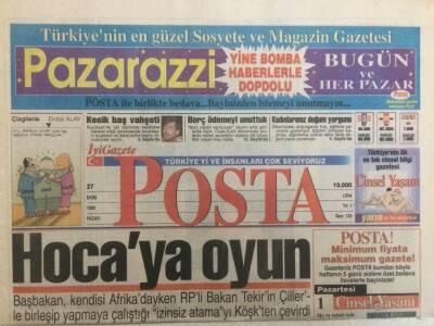 Posta Gazetesi 27 Ekim 1996 - Hocaya Oyun GZ35346 - 1