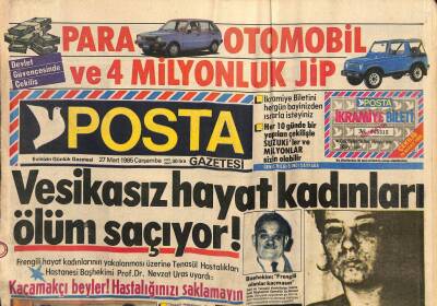 Posta Gazetesi 27 Mart 1985 - Özal Amerikada Kilo Alırsa Yaşadık GZ114250 - 1