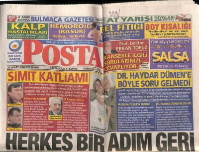 Posta Gazetesi 27 Mart 2008 - Dr. Haydar Dümene Böyle Soru Gelmedi GZ82710 - 1