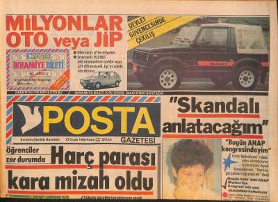 Posta Gazetesi 27 Ocak 1985 - Gönül Yazar Önceki Akşamki Olay İçin Bir Açıklama Yaptı - Tarık Akan Aranıyor GZ127260 - 1