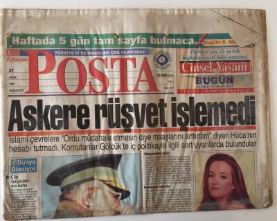 Posta Gazetesi 27 Ocak 1997 - Tanju Çolak Şimdide Tiyatrocu GZ13835 - 2