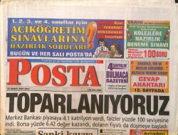 Posta Gazetesi 27 Şubat 2001 - Fatih Terim İstifa Etti - Sergen Antrenmanda GZ3386 - Gökçekoleksiyon