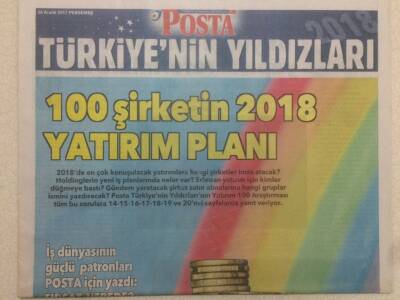 Posta Gazetesi 28 Aralık 2017 - Büyümede Süreklilik GZ51243 - 1