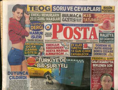 Posta Gazetesi 28 Kasım 2014 - Prandelli Gitti - Beşiktaş Ve Trabzon UEFAda Tur Atladı - Yargıtay Fazıl Saya Beraat İstedi GZ125792 - 1