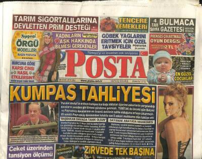 Posta Gazetesi 28 Ocak 2014 - Kumpas Tahliyesi, Fethullah Gülene Ceket Üzerinden Tansiyon Ölçümü GZ107392 - 1