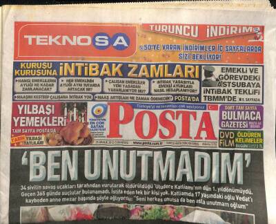 Posta Gazetesi 29 Aralık 2012 - Başbakan İmralı İle Görüşüyoruz GZ107635 - 1