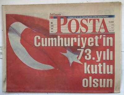 Posta Gazetesi 29 Ekim 1996 - Cumhuriyetin 73. Yılı Kutlu Olsun GZ7851 - 1