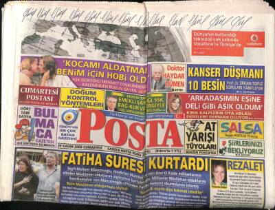 Posta Gazetesi 29 Kasım 2008 - Ispartada 57 Kişinin Öldüğü Uçak Kazasında İşte Pilotun Son Sözü Sizi Arayacağım GZ82690 - 1