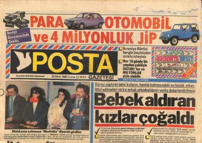 Posta Gazetesi 29 Mart 1985 - Bütün Türkücüler 14 Yaşındaki Küçük Emrahtan Korkuyor ! GZ114248 - 1