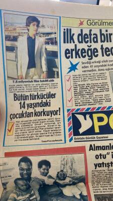 Posta Gazetesi 29 Mart 1985 - Bütün Türkücüler 14 Yaşındaki Küçük Emrahtan Korkuyor ! GZ114248 - 2