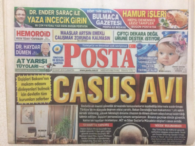 Posta Gazetesi 29 Mart 2014 - Casus Avı GZ27988 - 1