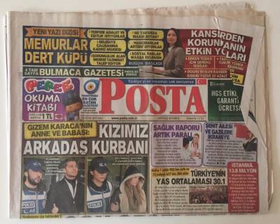 Posta Gazetesi 29 Ocak 2013 - İstanbul Nüfusu 13.8 Milyon GZ31242 - 1