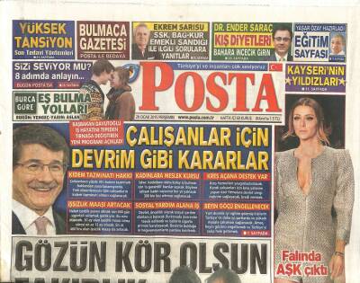 Posta Gazetesi 29 Ocak 2015 - Modern Lokman Hekim Erdoğana Danışman GZ105447 - 1