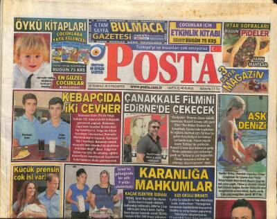 Posta Gazetesi 29 Temmuz 2013 - Tarkan Ağustos Ve Eylülde İstanbulda Vereceği 9 Konser İçin 3 Milyon 600 Bin Liralık Anlaşmaya İmza Attı GZ106446 - 1