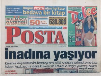 Posta Gazetesi 3 Ekim 1999 - Teoman İki Güzeli İdare Ediyor GZ47675 - 1