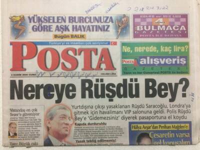 Posta Gazetesi 3 Kasım 2000 - Hülya Avşardan Perihan Mağdene Cesaretin Varsa Gel Konuşalım GZ47938 - 1